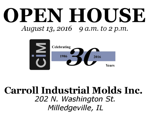 Carroll Industrial Molds INC. Celebrates 30th Anniversary with Open House